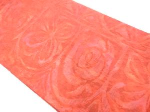 アンティーク　抽象花模様織り出し袋帯（材料）（サービス品）